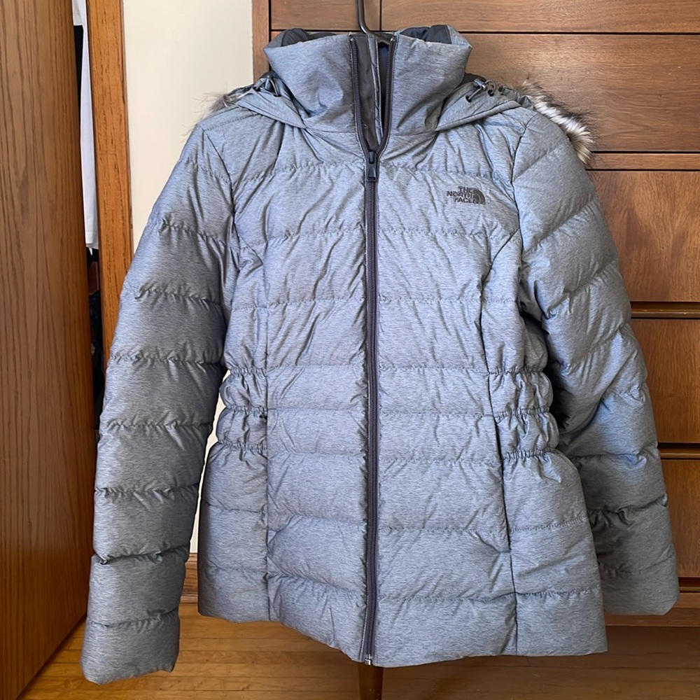 The North Face poly and down puffer jacket S